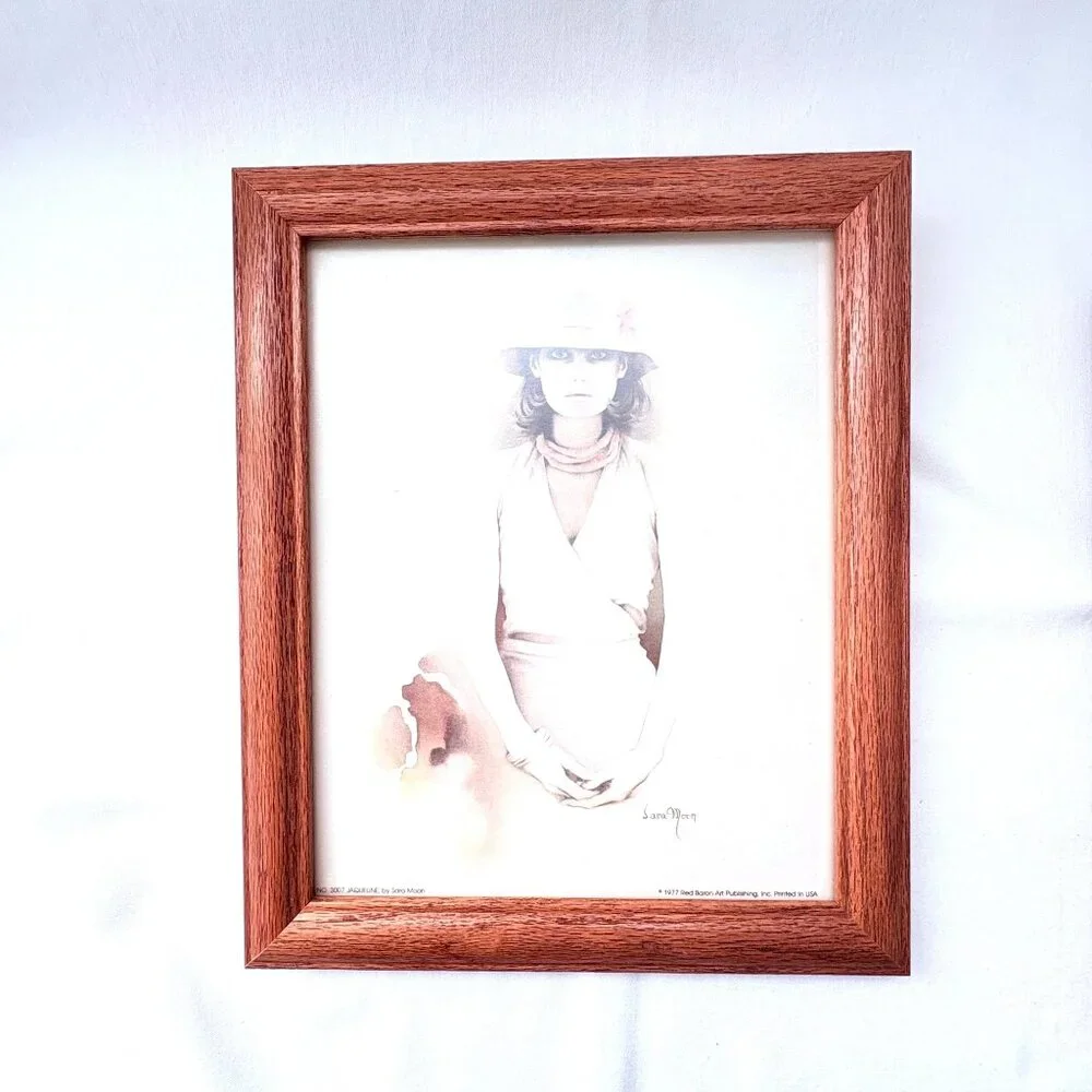 Vintage 1970s Sara Moon Framed‎ Art Prints Jacqueline & Gina